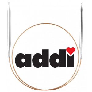 Спицы Addi круговые супергладкие, никель