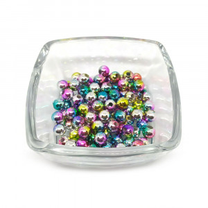 Бусины 6 мм (10 шт) "Хамелеон"