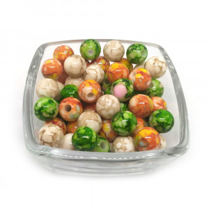 Бусины "Шамот" 10 мм