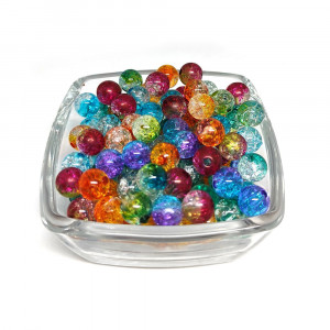 Бусины "Битое стекло" 8 мм