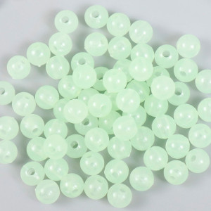 Бусины пластик "Фосфорные" 8 мм (20 шт)