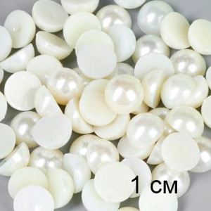 Половинка жемчужины 1 см (30 шт)