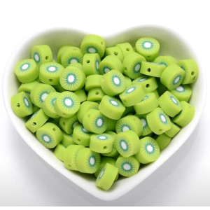 Бусины "Киви" 9*5 мм