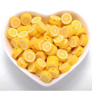 Бусины "Лимон" 9*5 мм