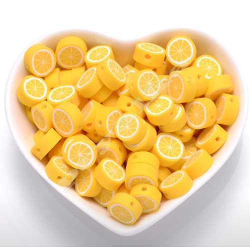 Бусины "Лимон" 9*5 мм