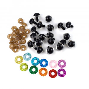 Глазки 14мм с искоркой полусфера