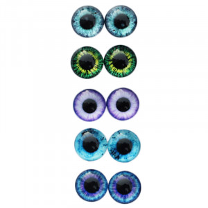 Глазки 12 мм живые (кабошон)