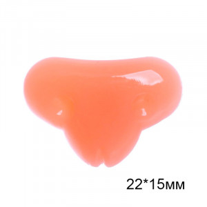 Носик 22*15мм лисий персиковый на безопасном креплении