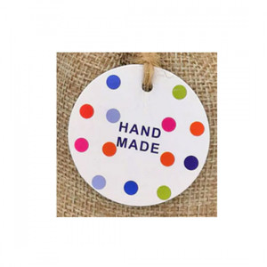 Бирка "Handmade" без нити (конфетти)