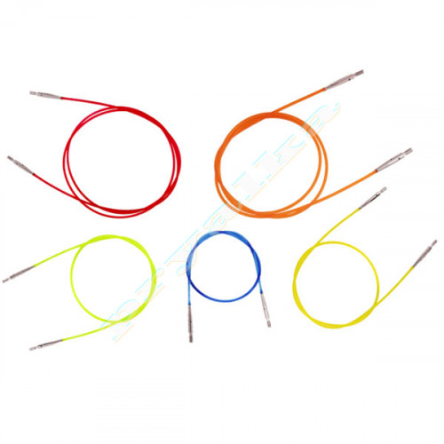 Кабель цветной для создания круговых спиц KnitPro