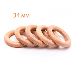 Кольцо деревянное 34 мм