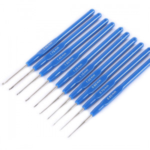 Крючок с синей пластиковой ручкой