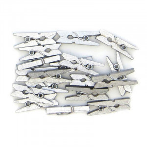 Мини-прищепка серебро