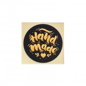 Наклейка "Hand made" черная