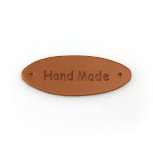 Нашивка "Hand made" овал ПУ