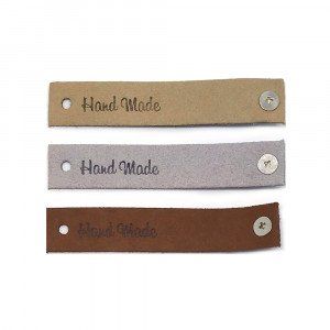 Бирка HM с кнопкой (кожзам)