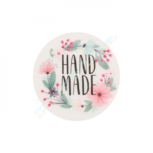 Наклейка "Hand Made" цветы