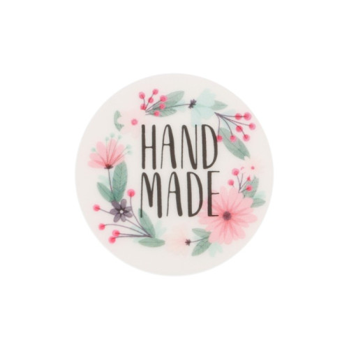 Наклейка "Hand Made" цветы Наклейка "Hand Made" цветы