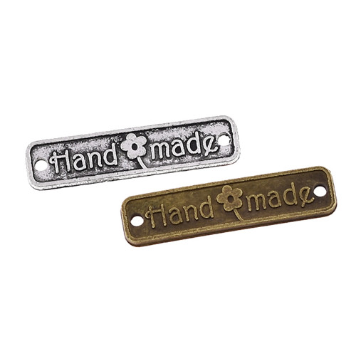 Нашивка "Hand made" прямоугольная JK Нашивка "Hand made" прямоугольная JK
