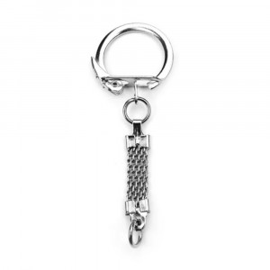 Основа для брелока карабин с плоской цепочкой