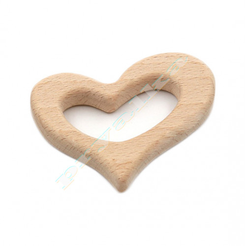 Прорезыватель для зубов деревянный "Сердце"