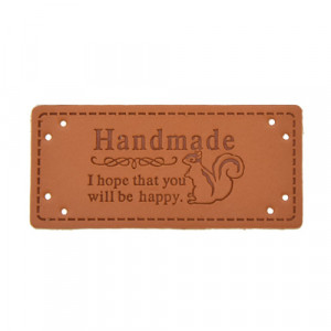 Нашивка "Hand made" 25*55 Белка