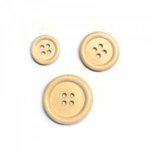 Пуговица деревянная натуральная лакированная