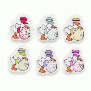 Пуговицы деревянные "Аист" 0113