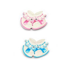 Пуговицы деревянные "Пинетки"