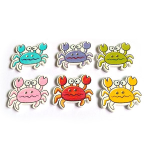 Пуговицы деревянные "Крабик"