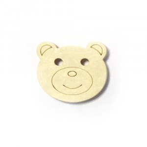 Пуговица деревянная 18*20мм "Мишка" 