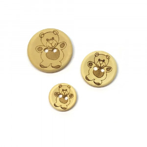 Пуговица деревянная "Медвежонок"