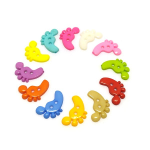 Пуговицы пластиковые "Стопы"