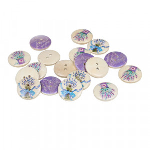 Пуговицы деревянные "Счастье рядом" 0115