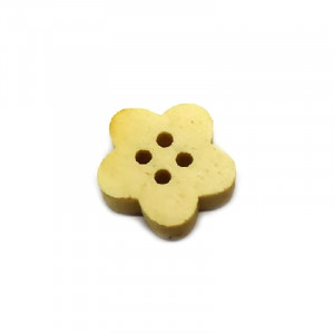 Пуговица деревянная "Цветочек" натуральная