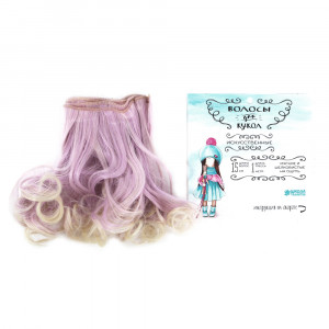 Трессы для кукол 15 см завитки "Школа талантов" LSA042
