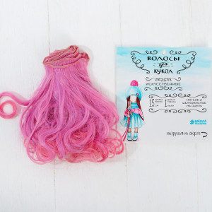 Трессы для кукол 15 см завитки "Школа талантов" LSA036